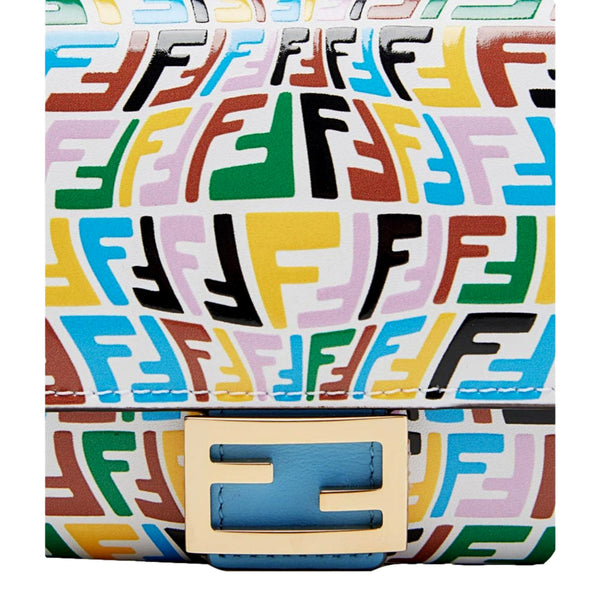 Fendi Vertigo Baguette Multicolor Leather Long Wallet