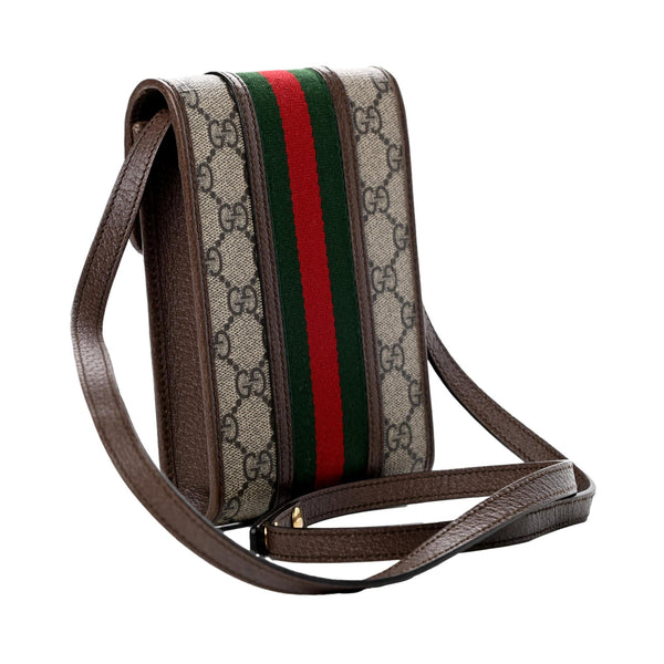 Gucci GG Supreme Monogram Web Crossbody Tote