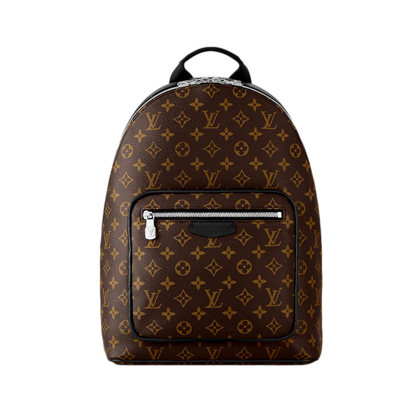 Louis Vuitton Josh Backpack Cloth Bag In Brown For Men