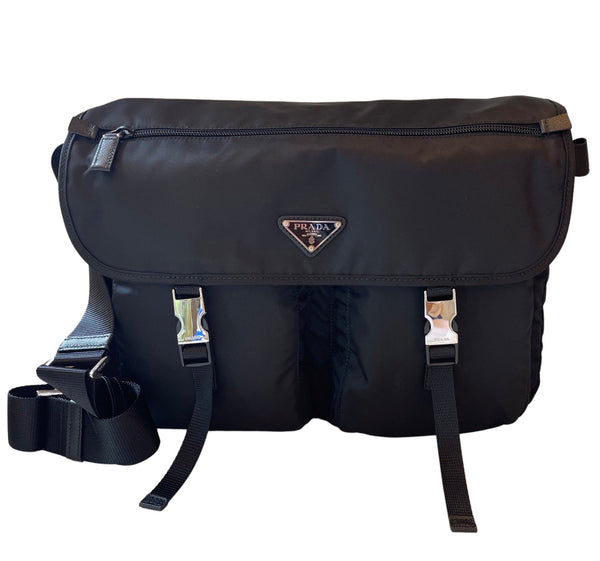 Prada Vela Messenger Bag - Black Crossbody Bags, Handbags - PRA881365
