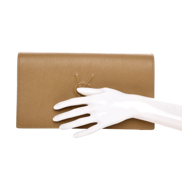 Sell Saint Laurent Large Belle De Jour Clutch - Mustard