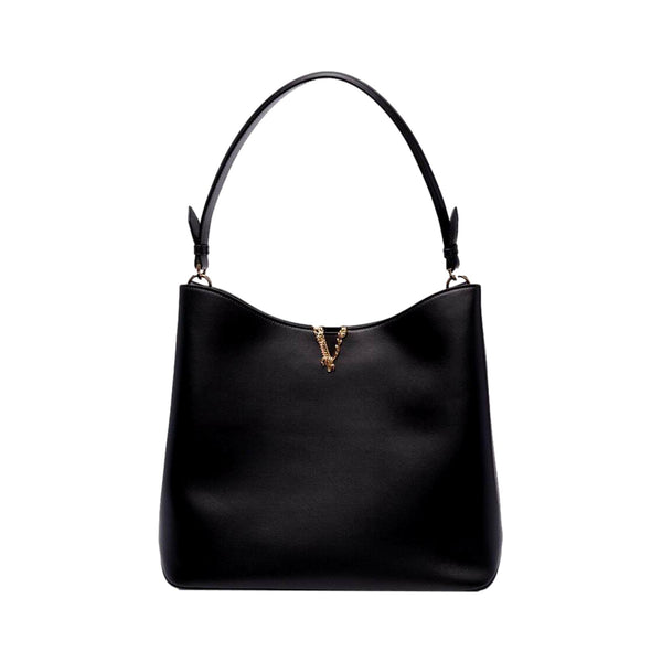 Shop Versace Virtus Leather Tote