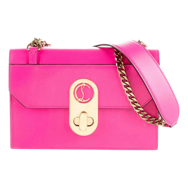 Christian Louboutin Mini Elisa Crystal-embellished Suede Shoulder Bag in  Pink