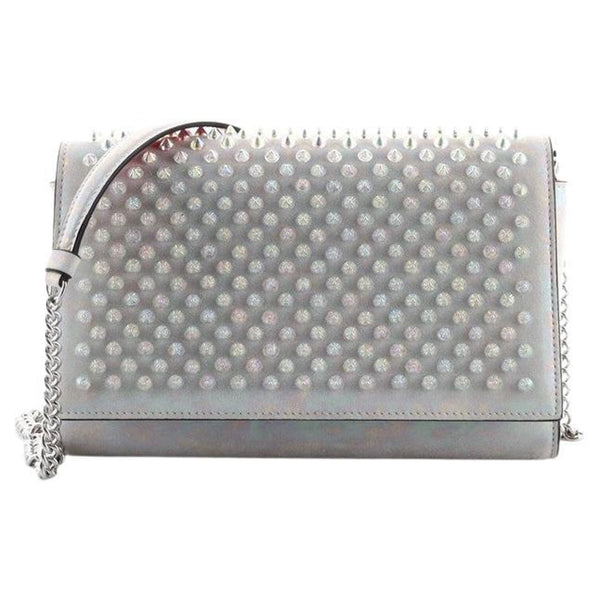 Christian Louboutin Psychic Patent Leather Pet Waste Bag Purse with Cara  Spikes