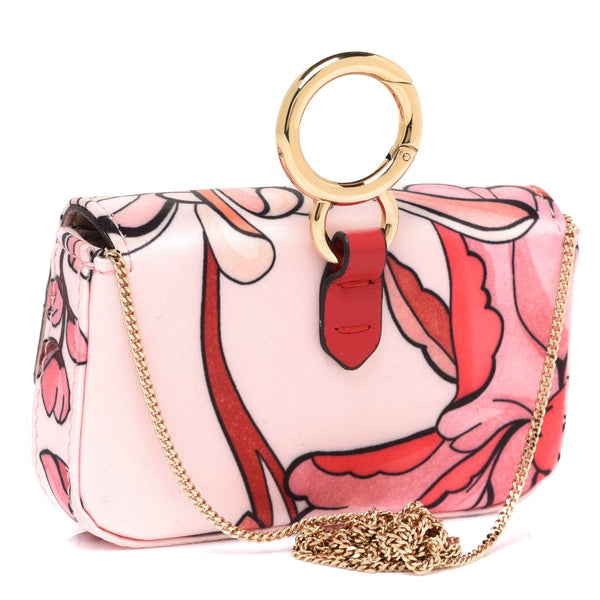 Fendi Baguette Bag Charm Floral NIB