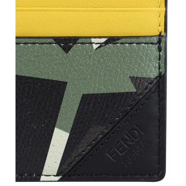 Fendi Bag Bugs Leather Cardholder in Black for Men