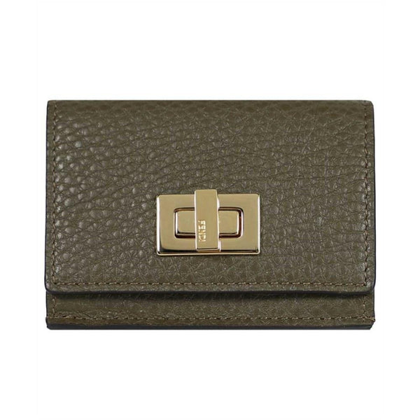 Fendi 8M0480 ADYM MINI TRIFOLD Wallet Brown