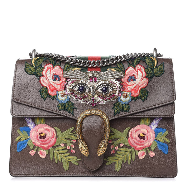 Gucci Bee Embroidered Medium Dionysus Bag