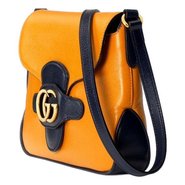 Leather tote Gucci Orange in Leather - 26455648