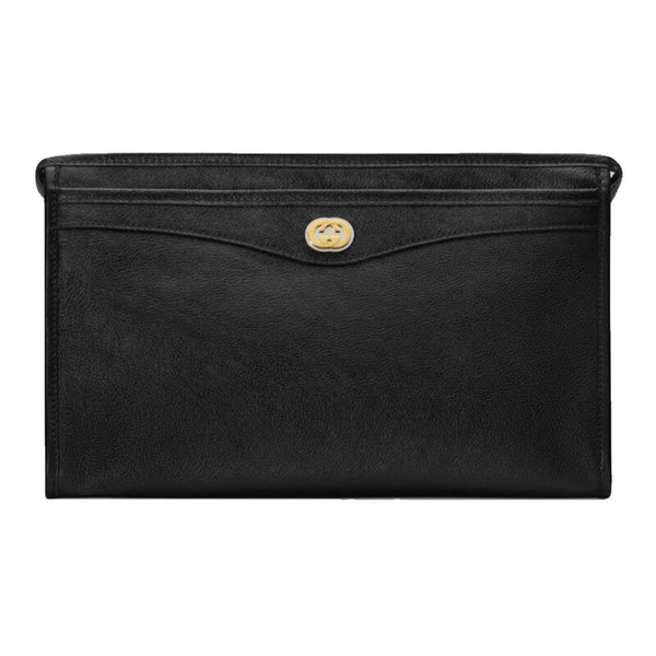 Gucci Morpheus Black Fluffy Calf Leather Cosmetic Pouch Bag 575991 – Queen  Bee of Beverly Hills