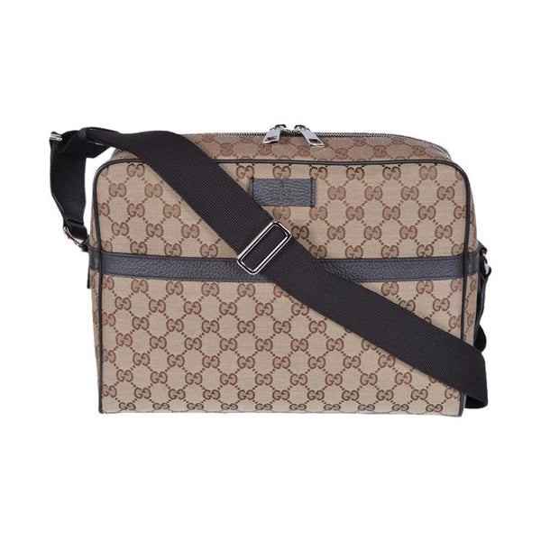 Gucci Guccissima Monogram Beige Canvas Large Crossbody