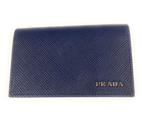 Prada Men's Keychain Strap Saffiano Card Holder