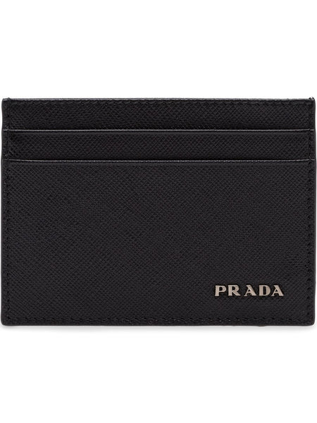 Men's Prada Saffiano Multicolor + Nero Color Card Holder Wallet