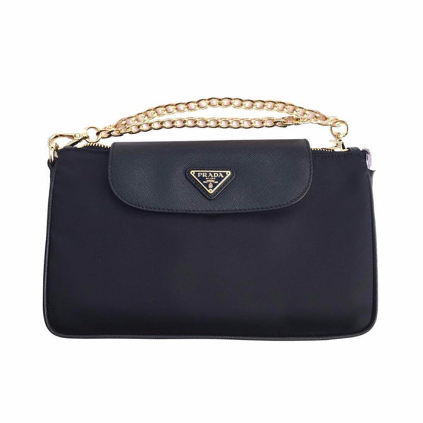 Prada Women s Saffiano Nylon Navy Blue Crossbody Handbag 1BH085