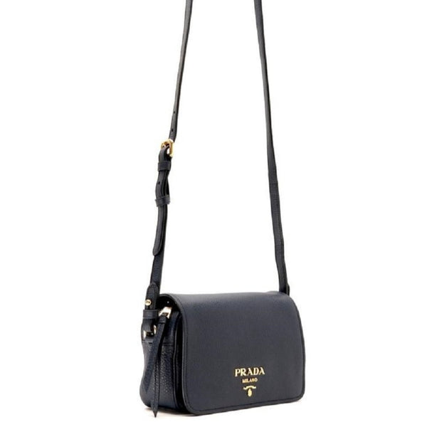 Prada Vitello Phenix Royal Blue Leather Flap Crossbody Bag – Queen Bee of  Beverly Hills