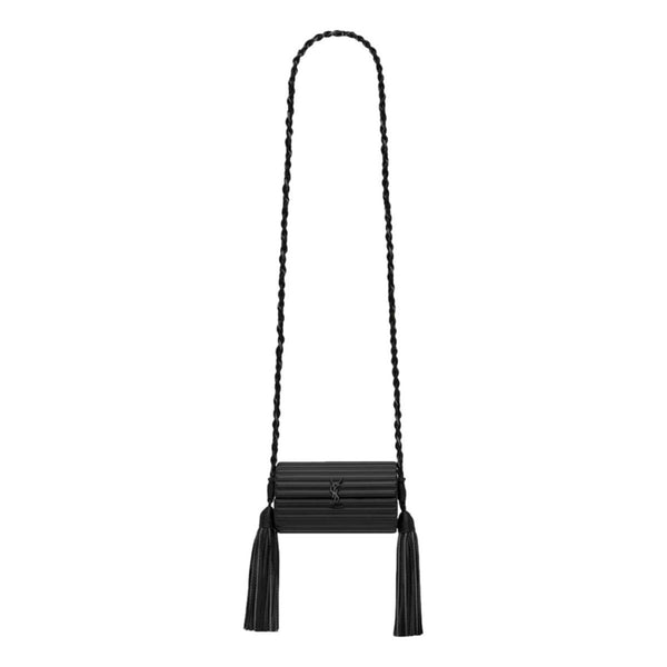 Saint Laurent Opium Plexiglass Tassel Minaudiere Box Bag Silvery