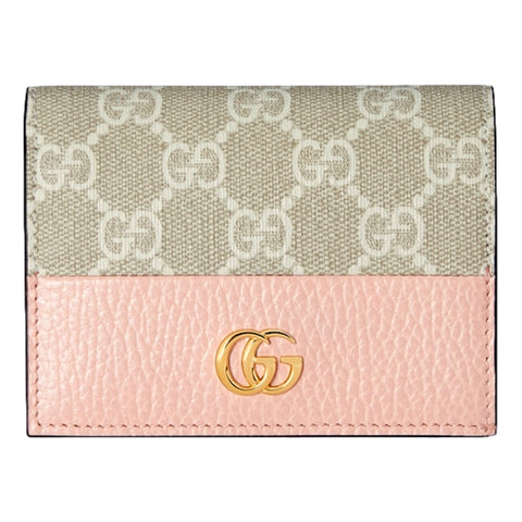 Gucci GG Marmont Light Pink Leather Card Case Wallet