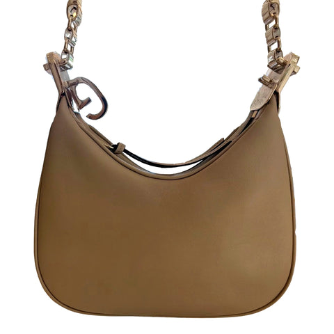 Gucci Attache Small Shoulder Bag Beige Leather