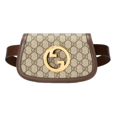 Gucci Blondie GG Supreme Canvas Brown Belt Bag Size 110