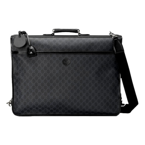 Gucci Supreme Interlocking GG Supreme Black Garment Bag Holdall