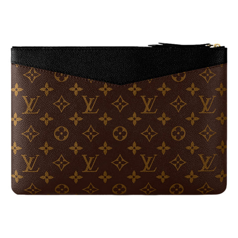 Louis Vuitton Daily Pouch Monogram Canvas Black