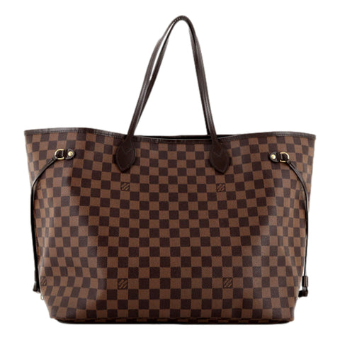Louis Vuitton Neverfull Brown Tote Damier Canvas GM