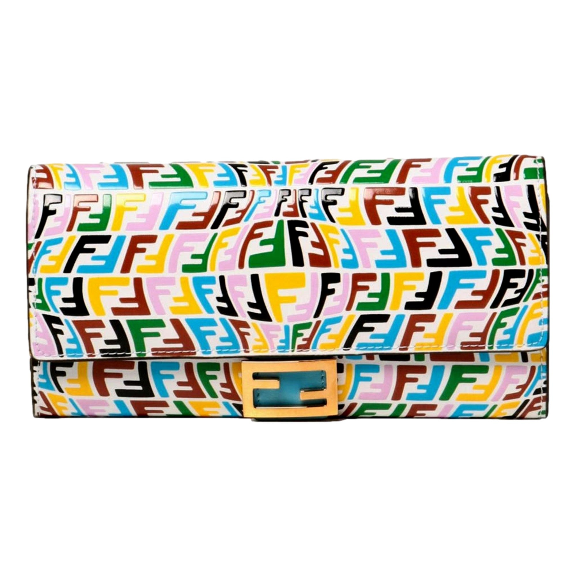 Fendi Vertigo Baguette Multicolor Leather Long Wallet – Queen Bee 