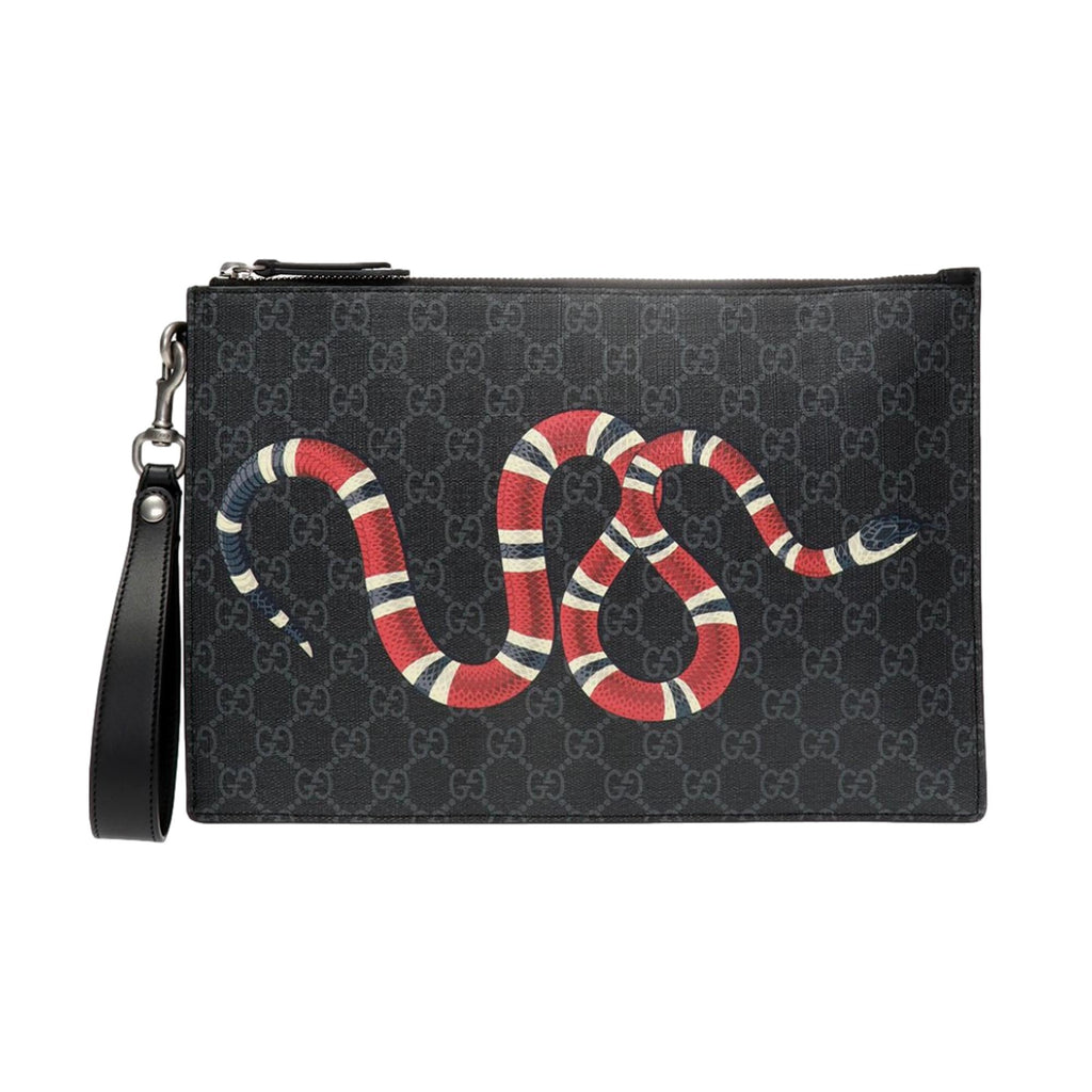 Gucci black Canvas Bestiary Bee Wallet
