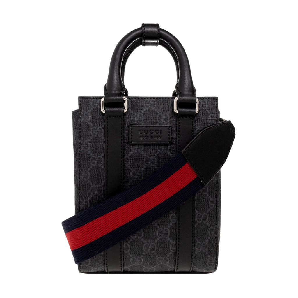 Gucci Supreme Monogram GG Web Handle Tote Bag