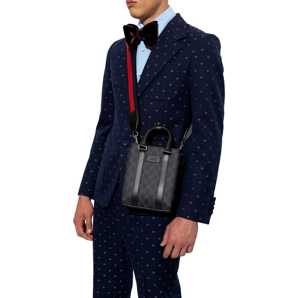 Gucci gg Supreme Mini Tote Bag in Black for Men