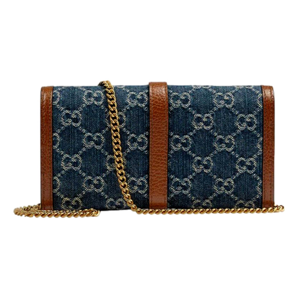 Louis Vuitton Denim Monogram Long Wallet, Luxury, Bags & Wallets