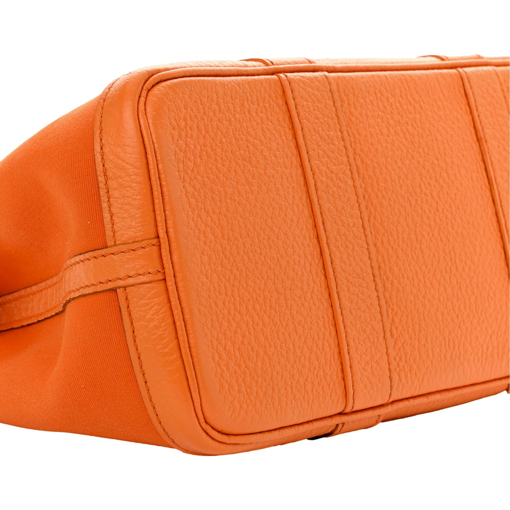 Hermes Garden Party Bag Togo Leather In Orange