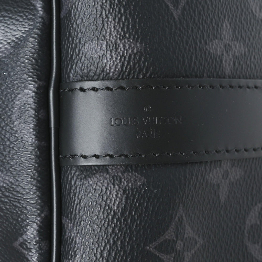 Louis Vuitton Keepall Bandouliere 55 Black Monogram Duffel – Queen Bee of  Beverly Hills