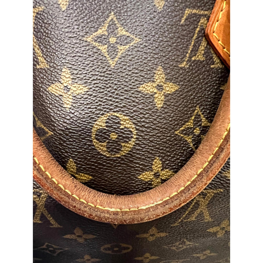 Louis Vuitton Black And Brown Monogram Coated Canvas And Calfskin