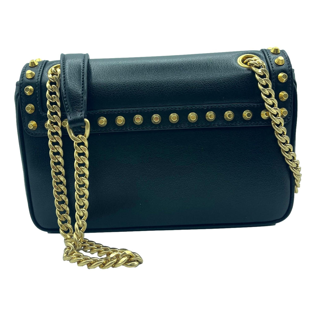 Prada Gold Studded Shoulder Bag Pattina Glace Calf, Luxury, Bags