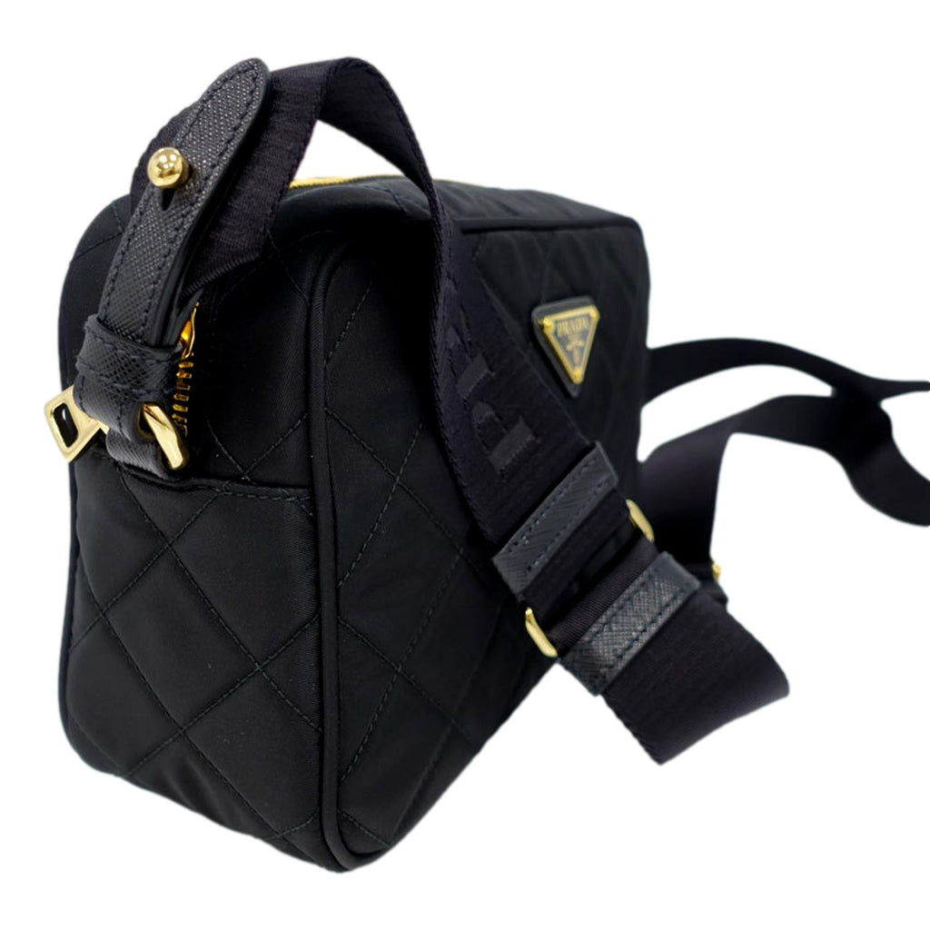 Prada yellow Leather Triangle Cross-Body Bag