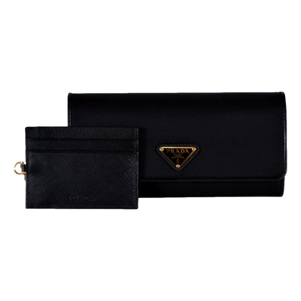 Prada saffiano outlet triangle wallet