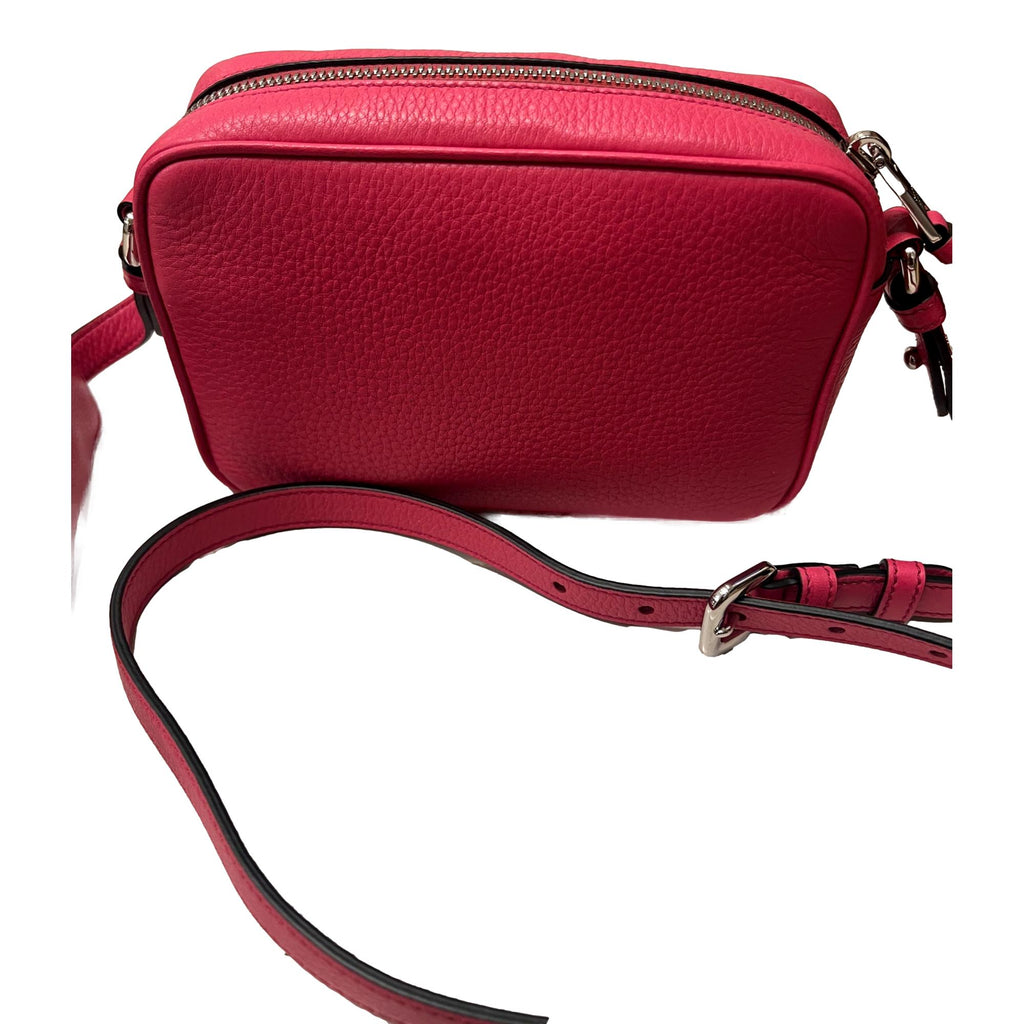 Prada Women's Vitello Phenix 1bh079 Pink Leather Cross Body Bag
