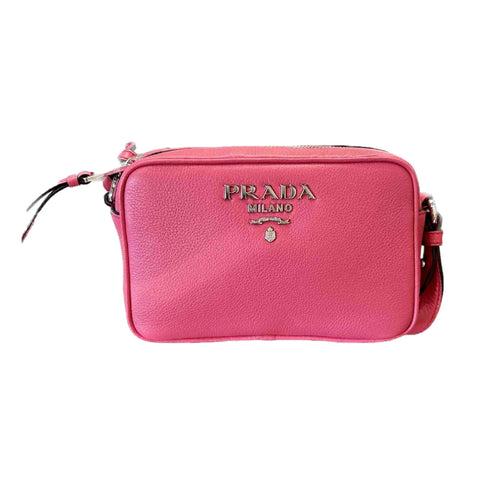 Prada Vitello Daino Cannella Brown Leather Cosmetic Pouch Clutch Bag –  Queen Bee of Beverly Hills