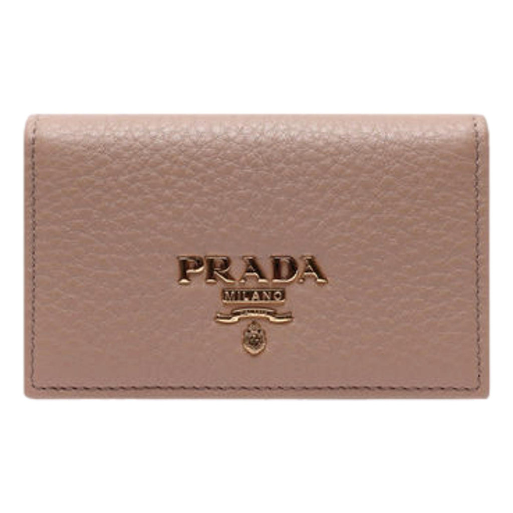 Prada Saffiano Leather Badge Holder - Pink for Women