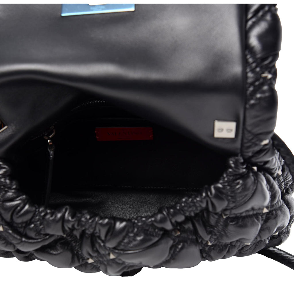 Valentino Garavani Rockstud backpack in black quilted leather