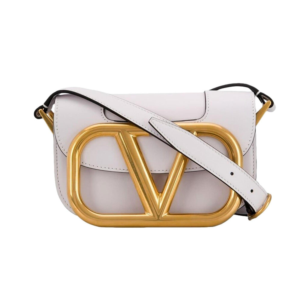 Pre-Loved Valentino Garavani Women's White Small Supervee Crossbody Bag