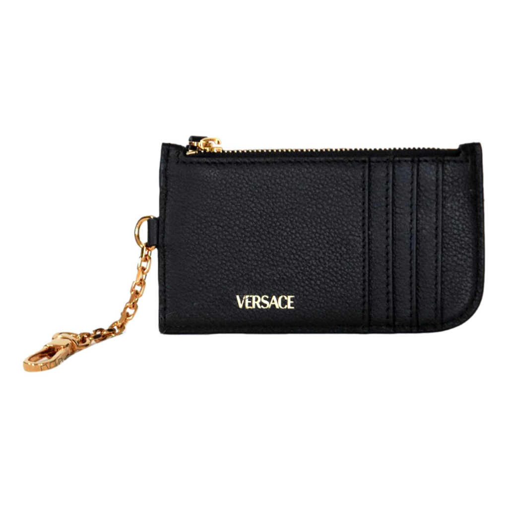 Versace The Medusa Card Holder in Black