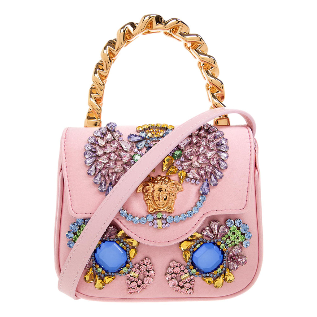 Silk Scarf Accessory Chain Embellished Handbag