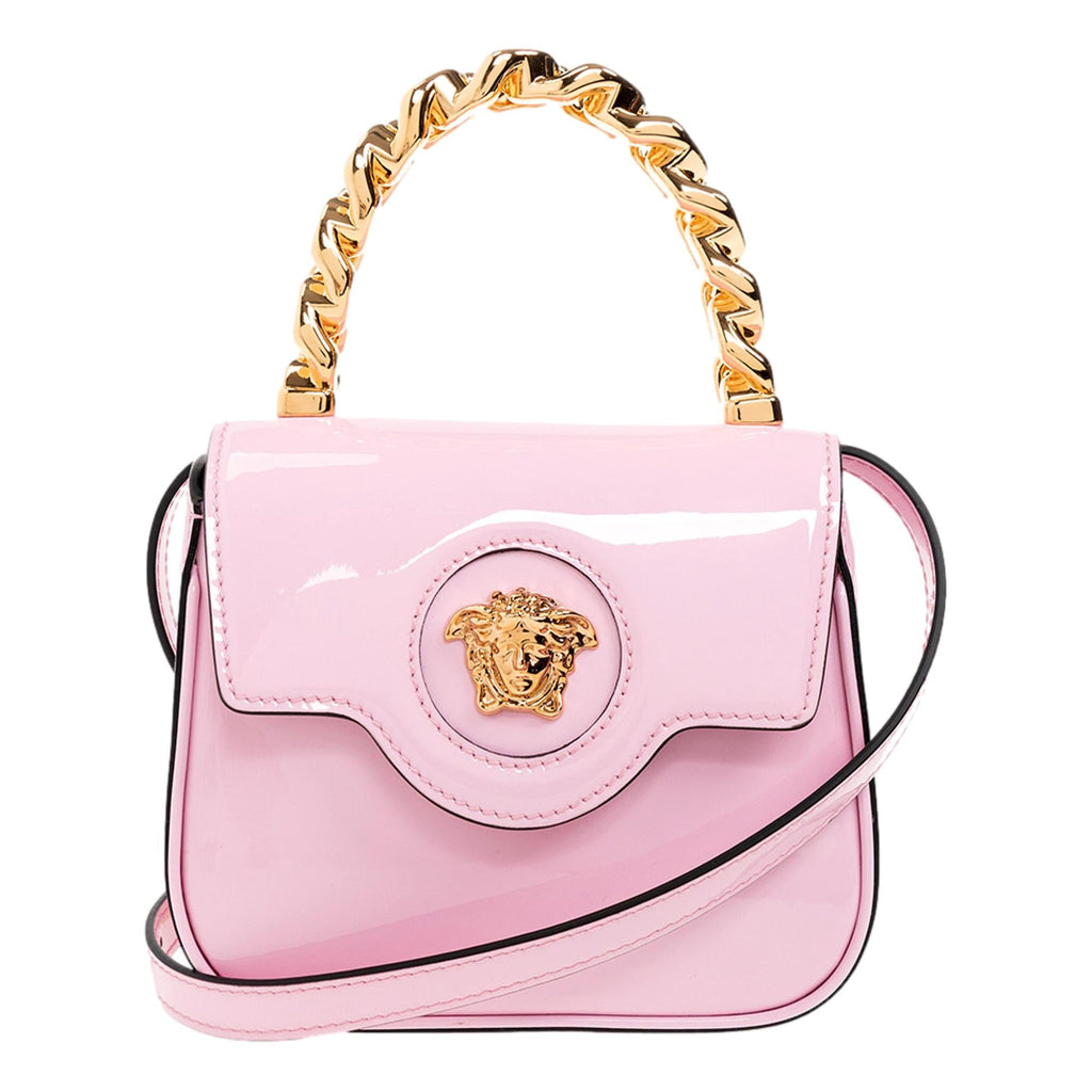 Pink La Medusa mini leather handbag, Versace