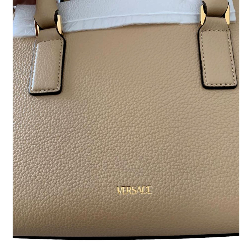 Versace, Bags, Versace Virtus Nude Calf Leather Shoulder Crossbody Bagnwt