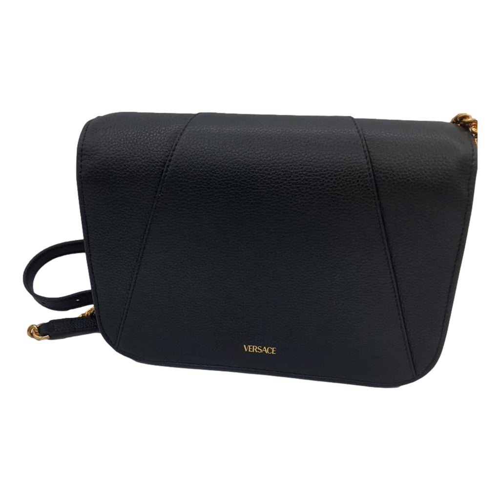 Virtus leather tote Versace Black in Leather - 35962938