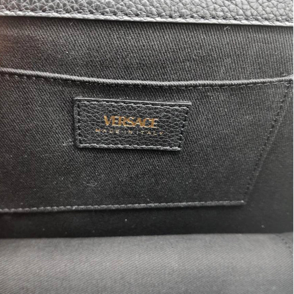 Black Versace Virtus V Crossbody Bag – Designer Revival