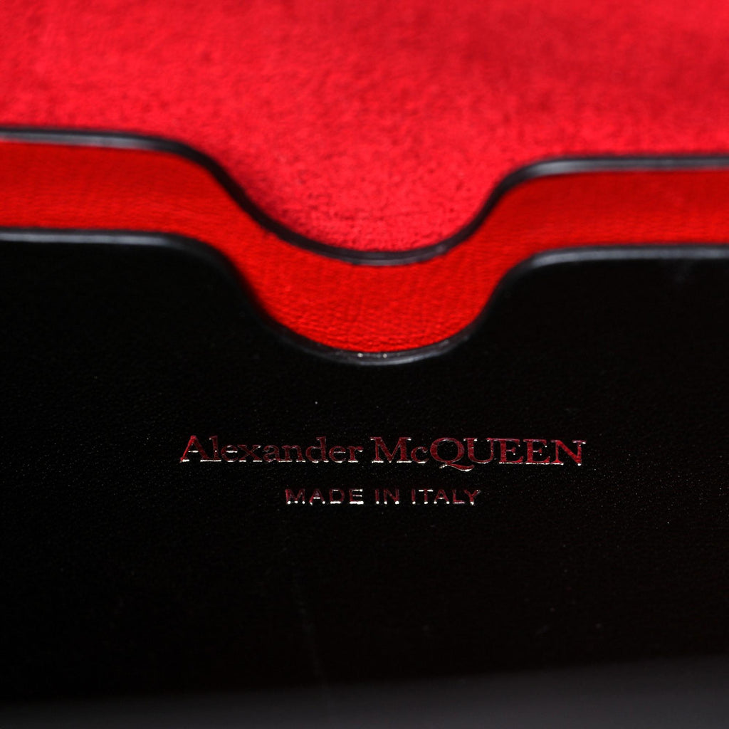 Alexander McQueen The Short Story Burgundy Croc Print Leather Satchel –  Queen Bee of Beverly Hills