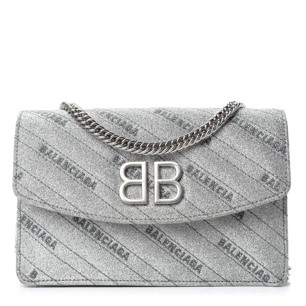 Balenciaga Hourglass Leather Wallet on a Chain  Nordstrom